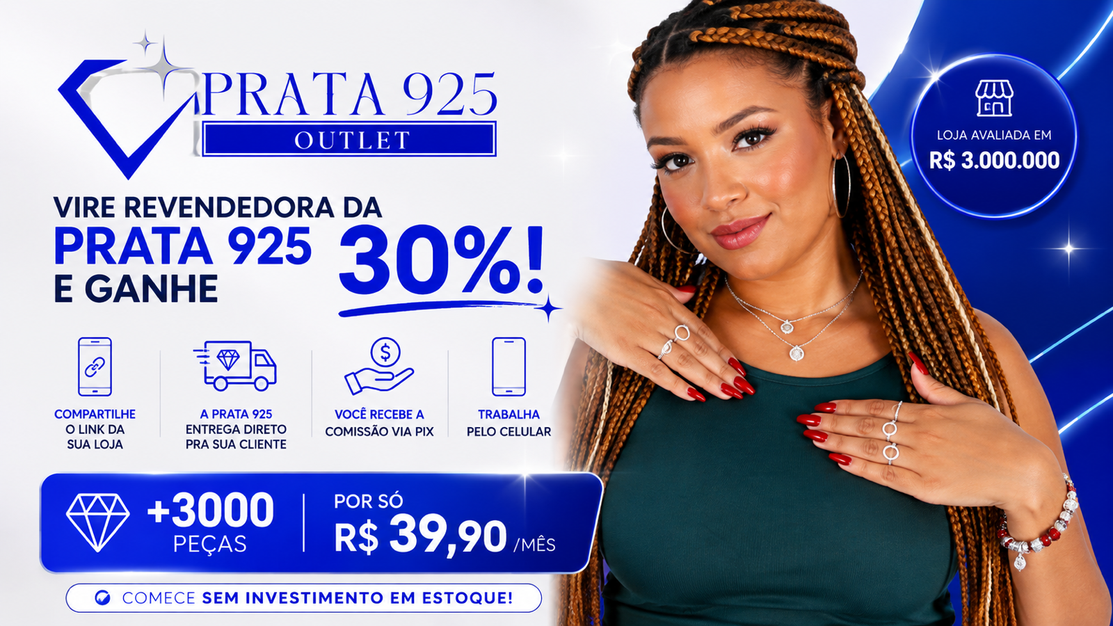 Seja revendedora da Prata 925