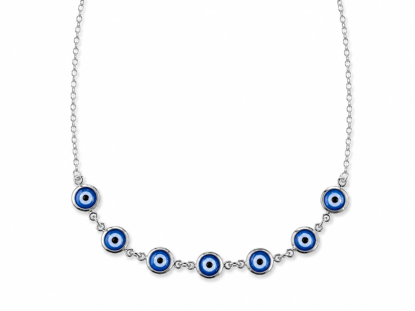 Choker Olho Grego Azul Pend 3,4g