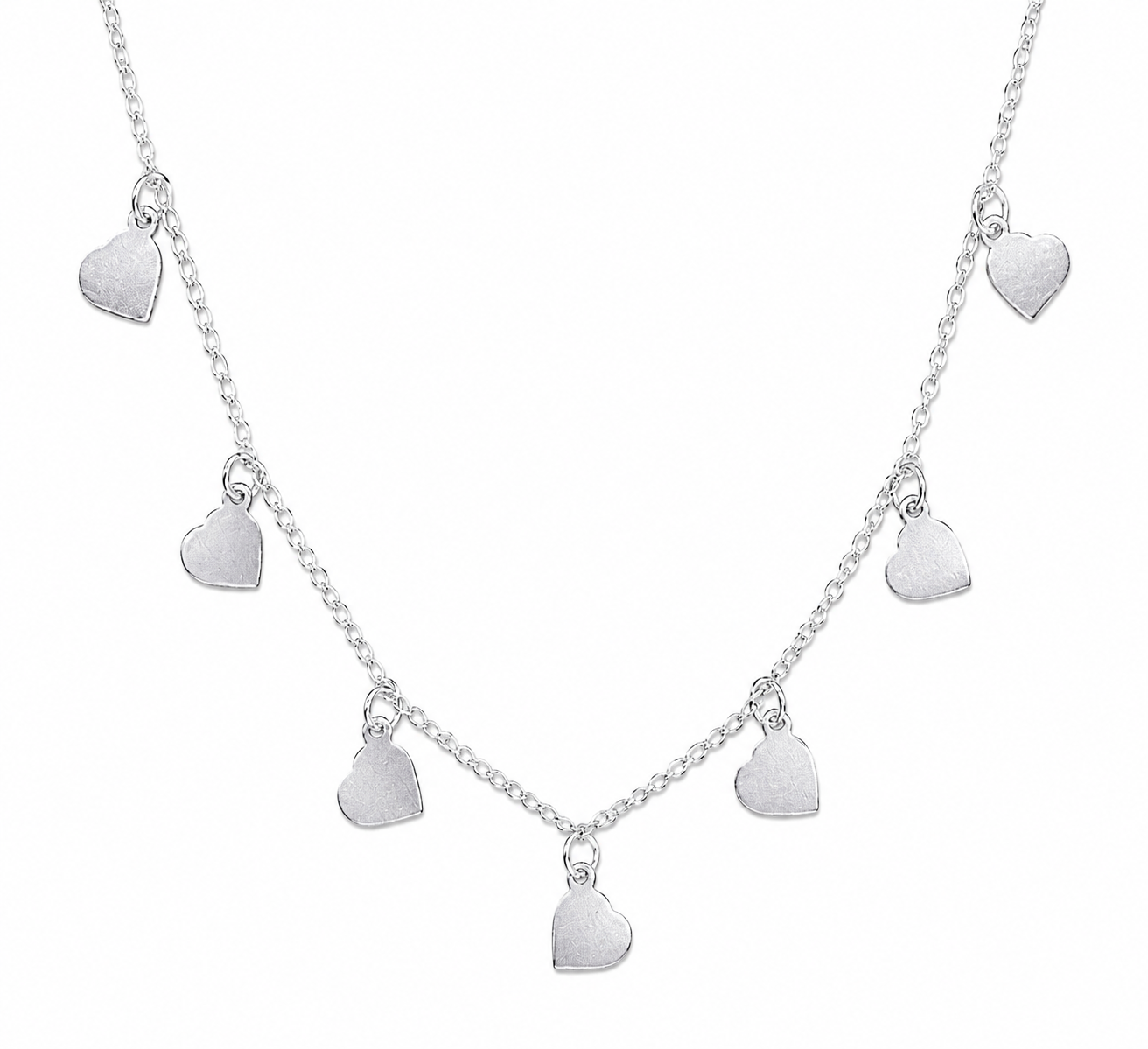 Choker Coracao Chap Pendurados 3,8g